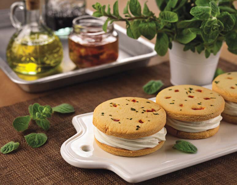 Cheese Petits Fours with Balsamic Vinegar Dip