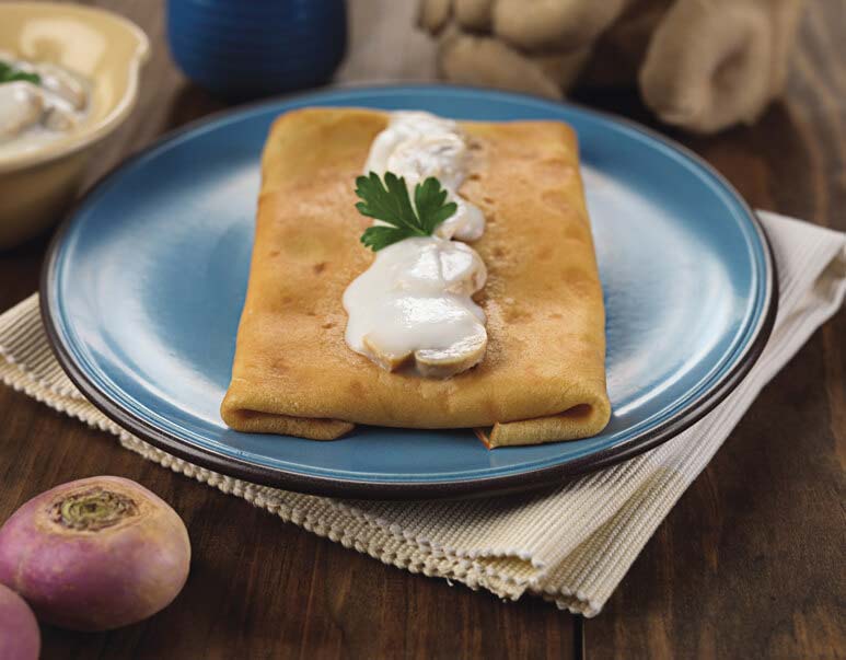 Chicken and Cream Cheese Crepes
