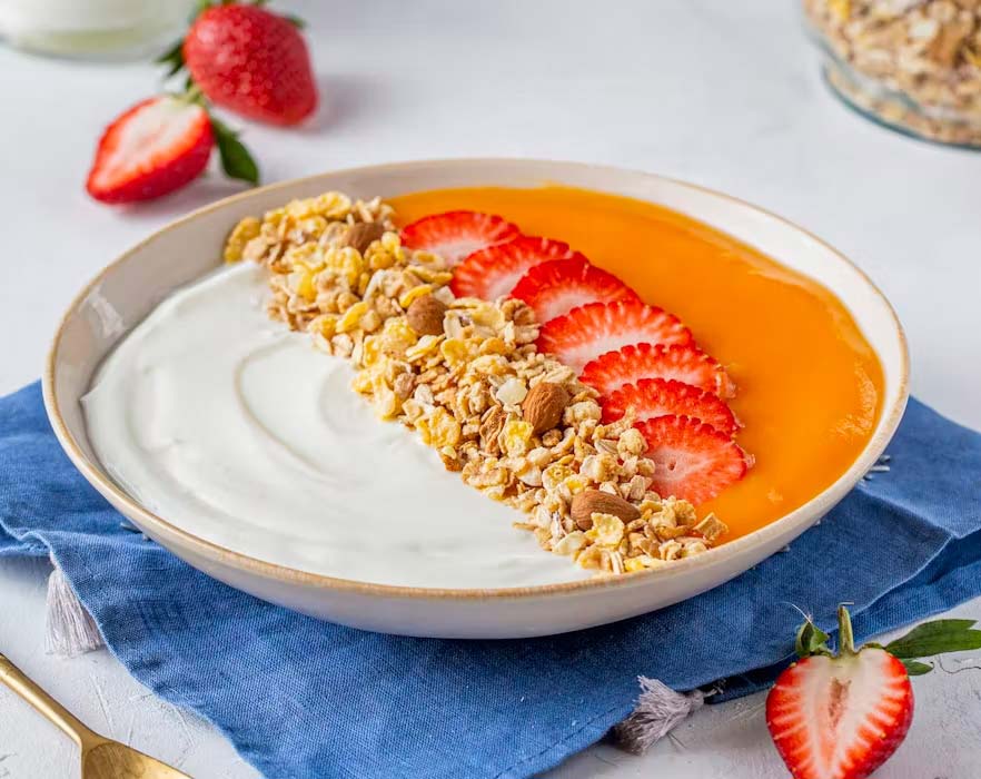 Amareddine and Granola Kiri Greek Suhoor Bowl