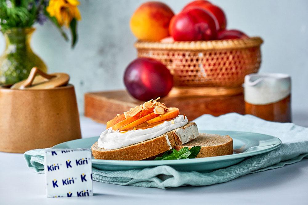 Peaches and Almond Butter Toast