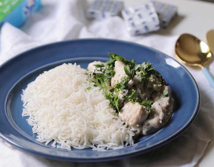 صينية الأرز بالدجاج والكريمة من علاء
