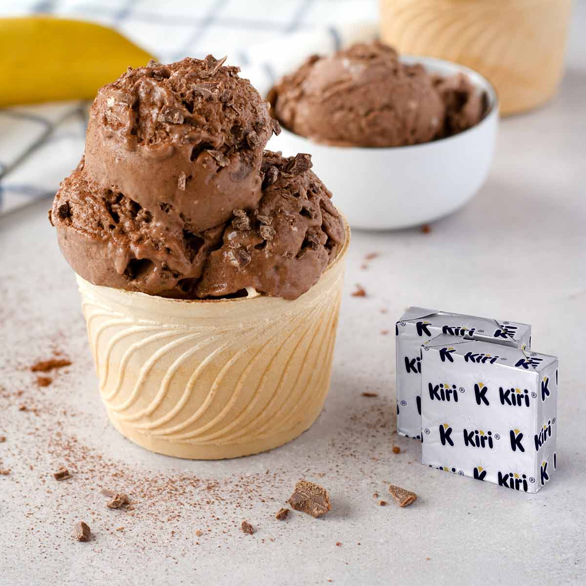 Chocolate and Banana Ice Cream