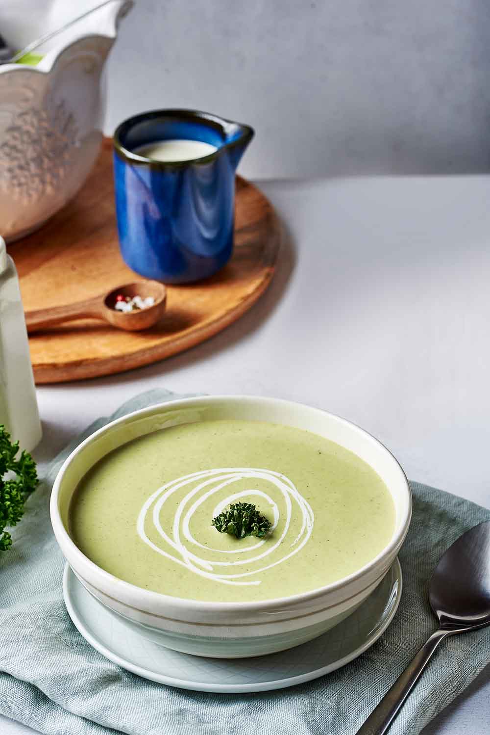 Creamy Potato and Leek Soup with Kiri