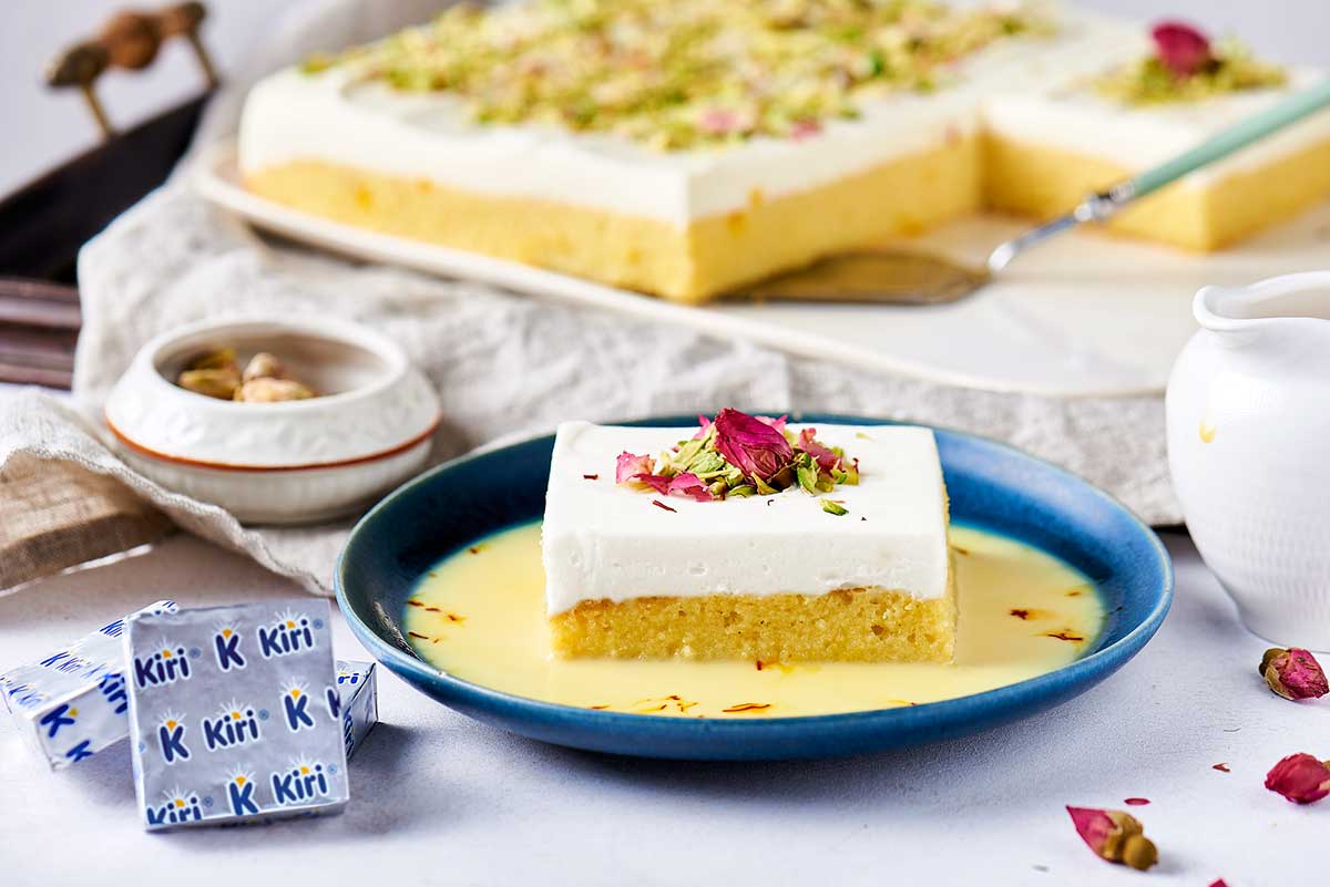 Saffron Cheesecake with Kiri