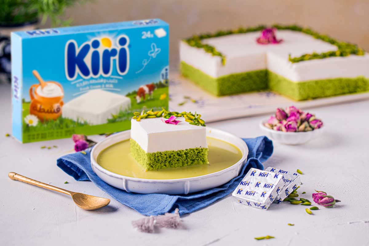 Pistachio Milk Cheesecake with Kiri